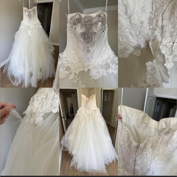 NWOT Edgardo Bonilla wedding gown - Picture 3 of 3